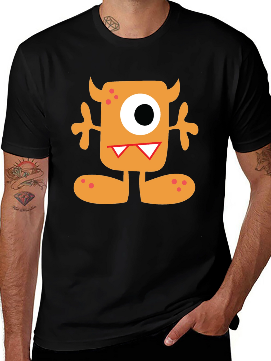 Monster Graphic Tee - Fun Cartoon Character Shirt