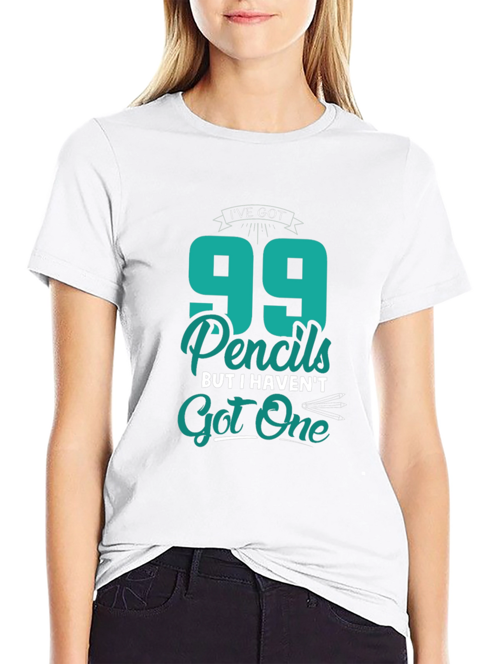 Funny 99 Pencils Graphic T-Shirt