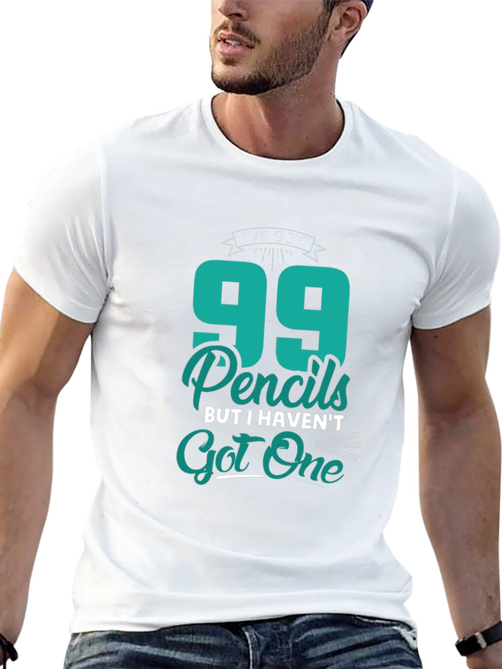Funny 99 Pencils Graphic T-Shirt