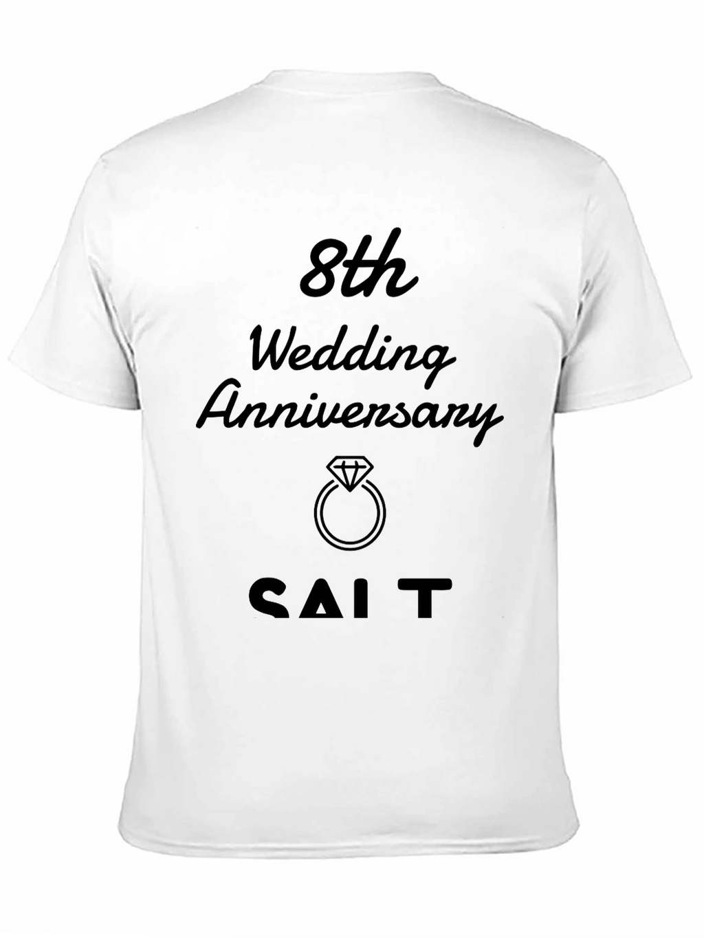 8th Wedding Anniversary T-Shirt - SALT