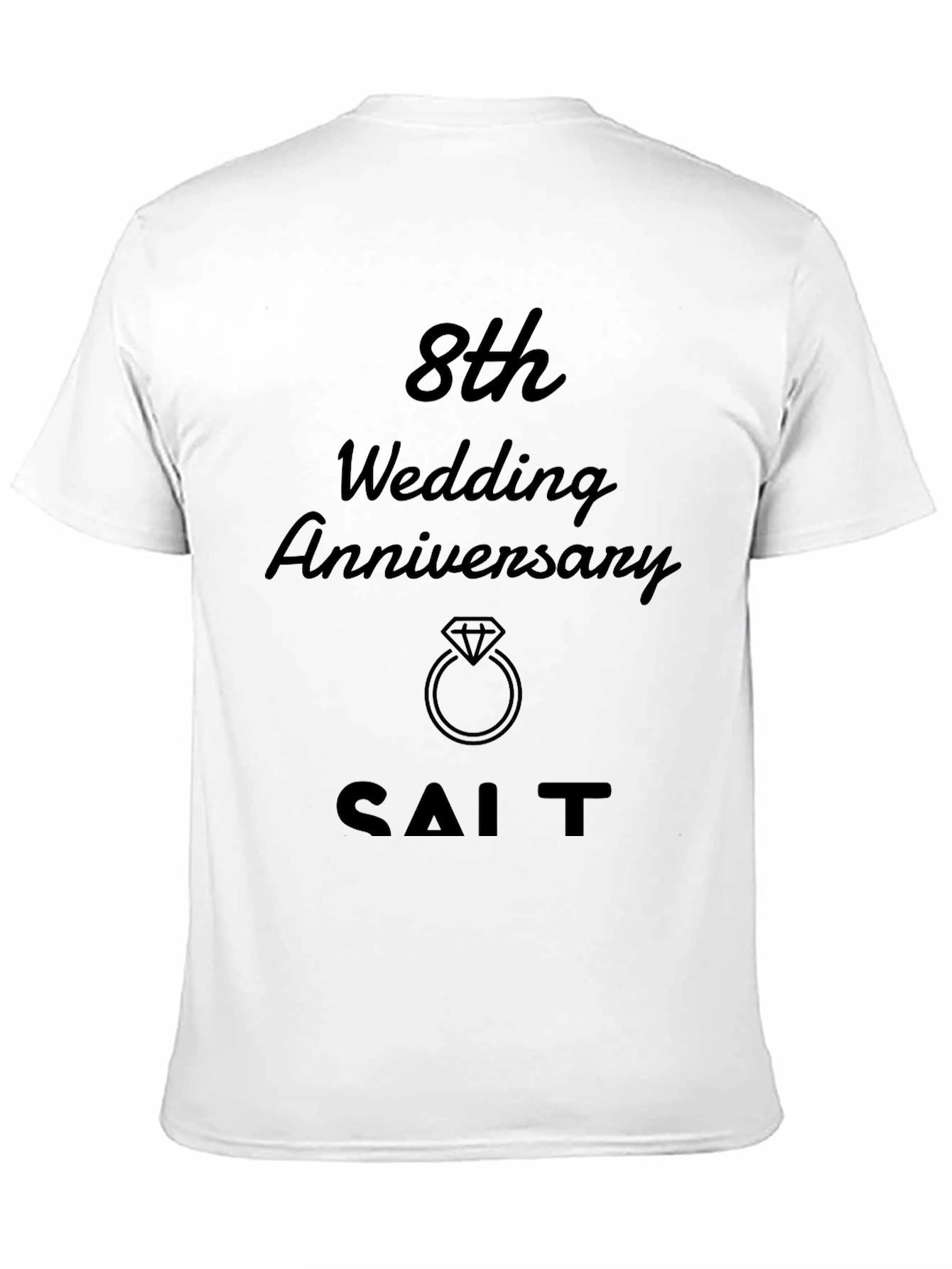 8th Wedding Anniversary T-Shirt - SALT