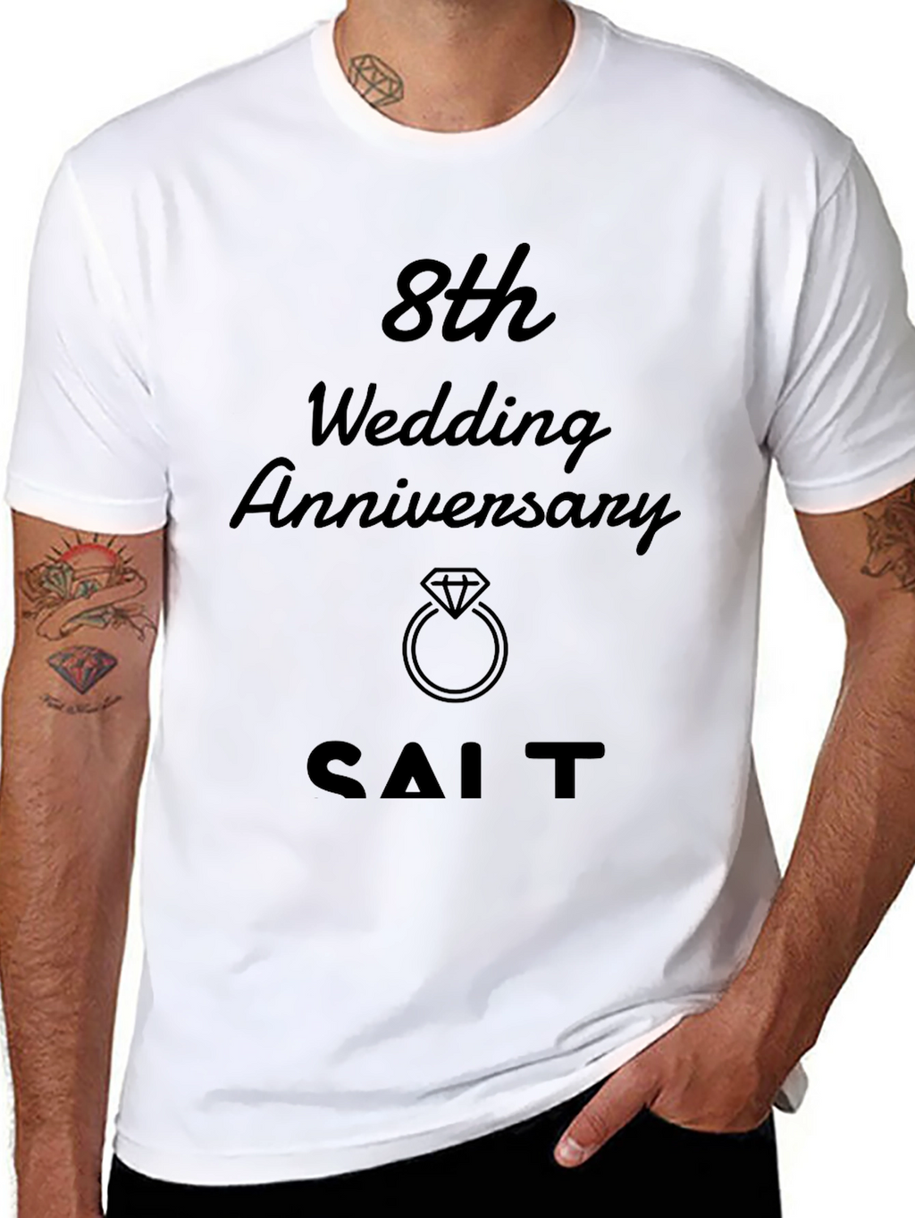 8th Wedding Anniversary T-Shirt - SALT