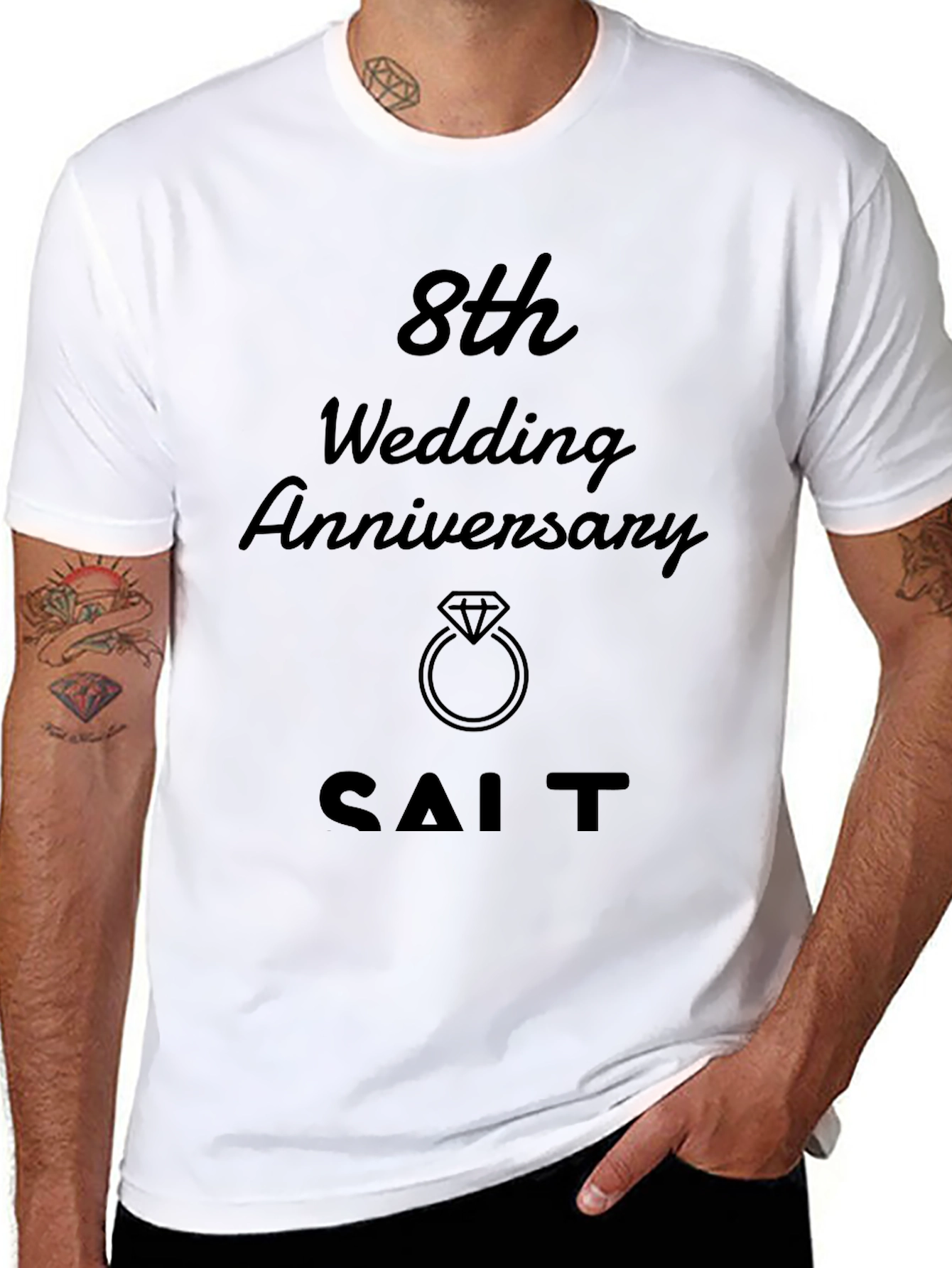 8th Wedding Anniversary T-Shirt - SALT