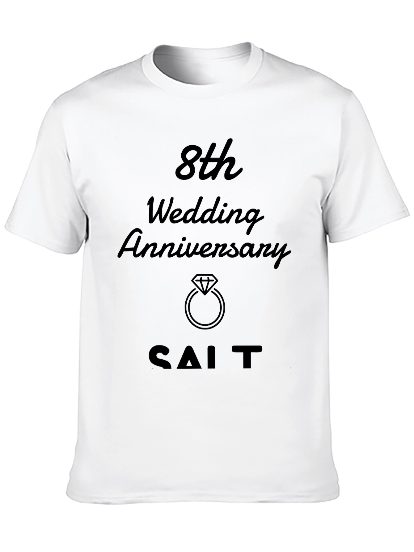 8th Wedding Anniversary T-Shirt - SALT