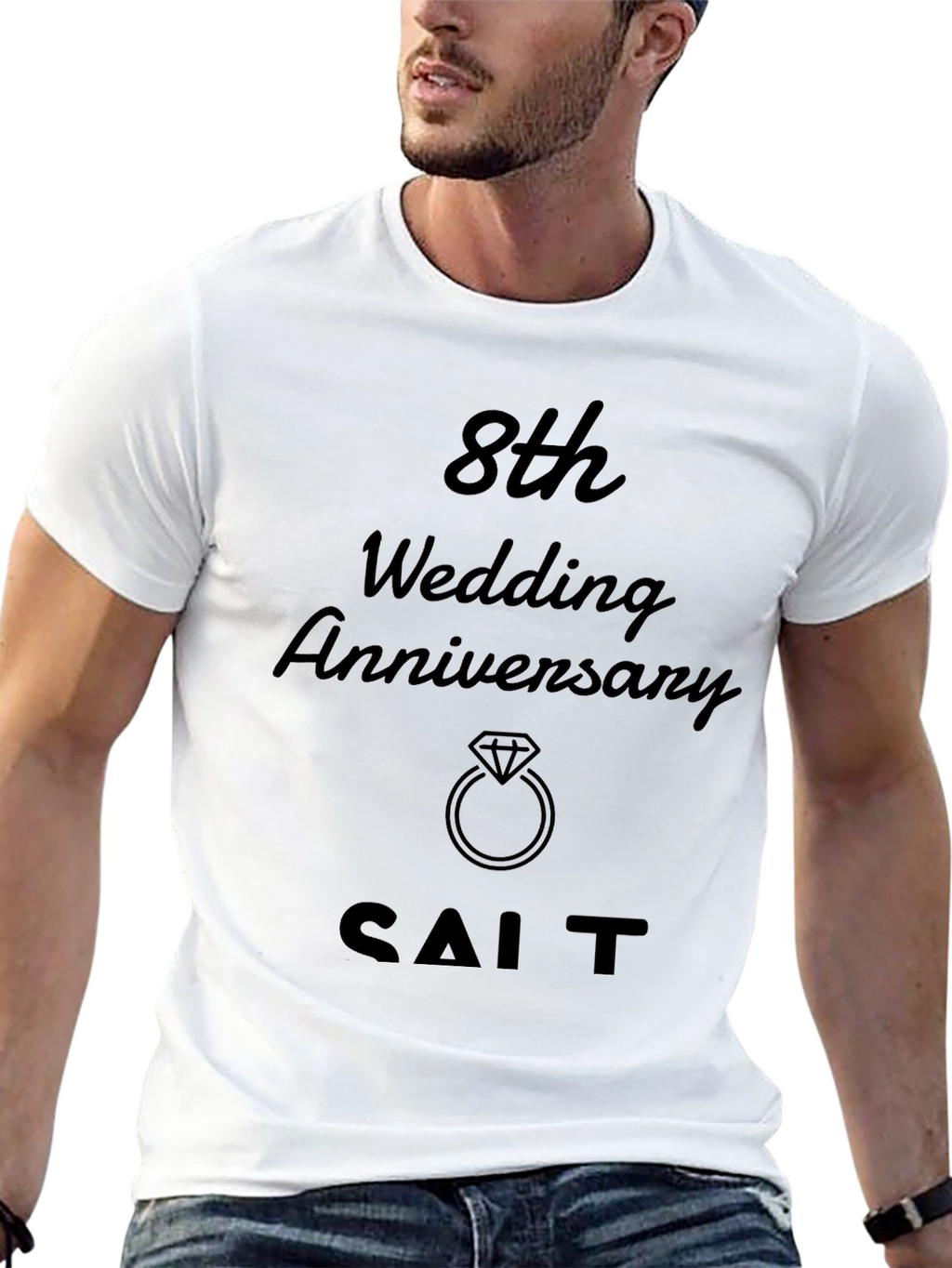 8th Wedding Anniversary T-Shirt - SALT