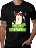 Dotty Pirate Penguin Graphic T-Shirt