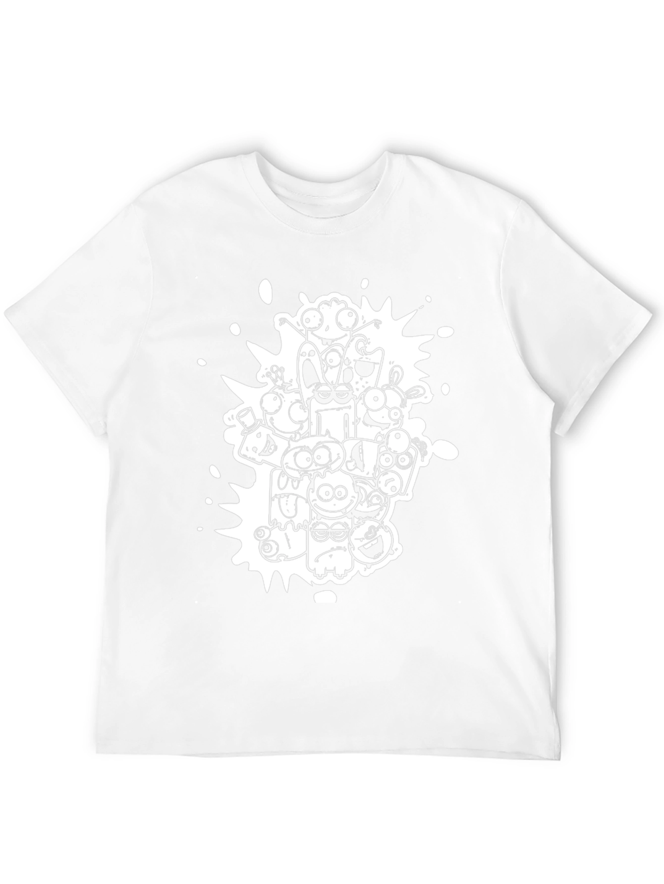 Monster Doodle Graphic Black T-Shirt