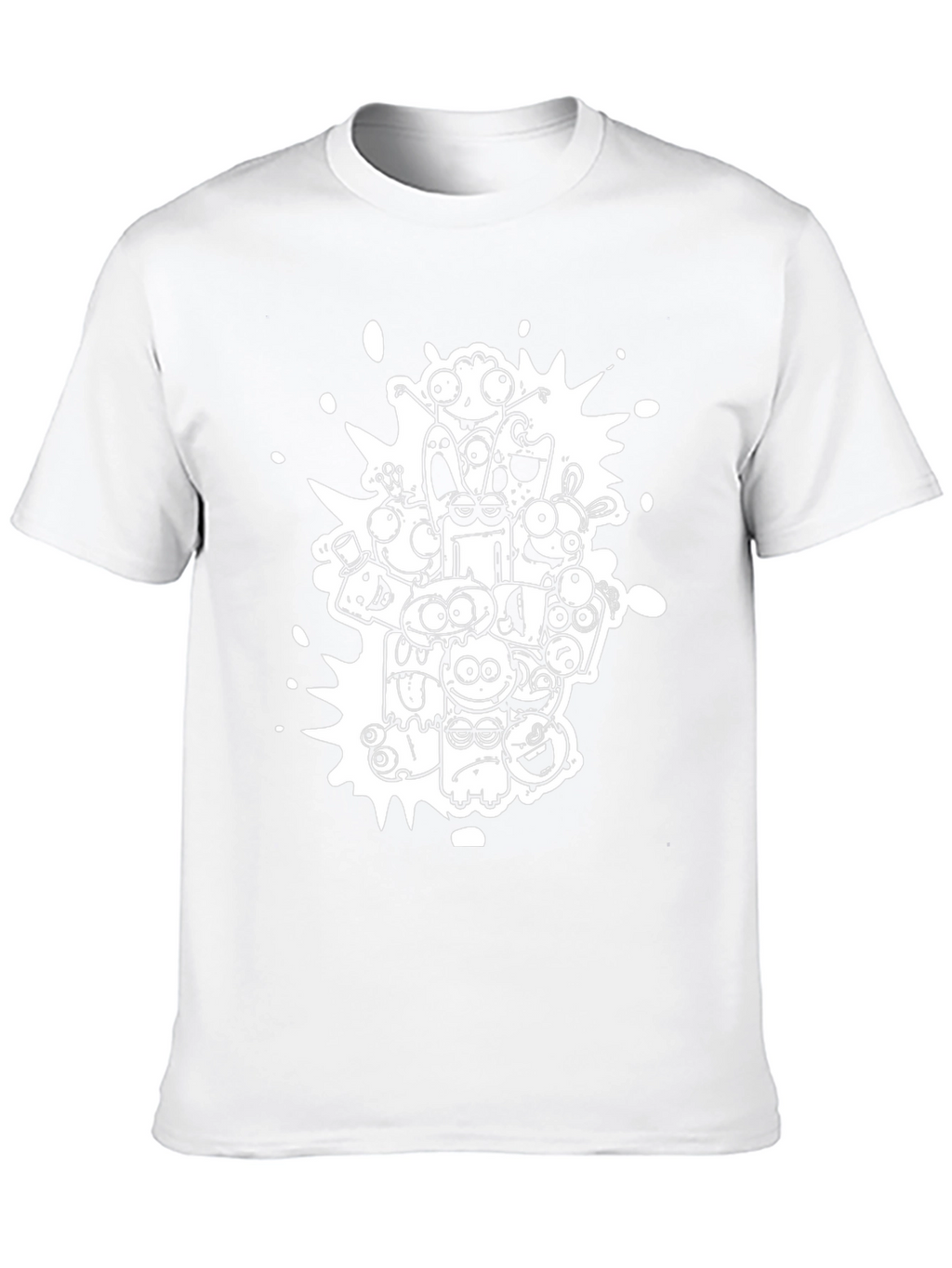 Monster Doodle Graphic Black T-Shirt