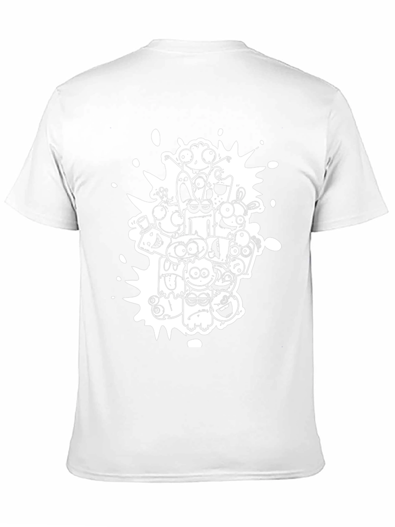 Monster Doodle Graphic Black T-Shirt