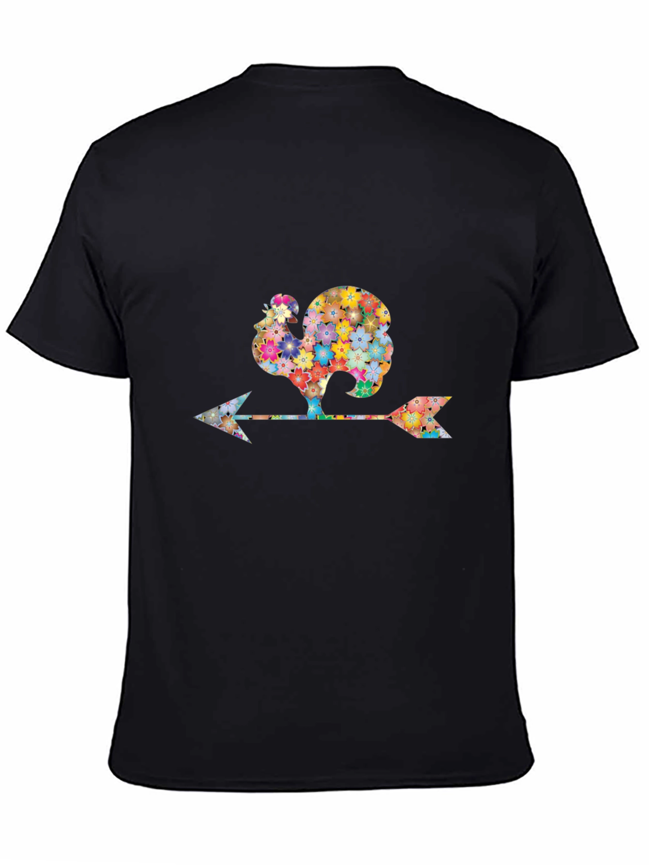 Floral Rooster Weathervane Graphic Tee
