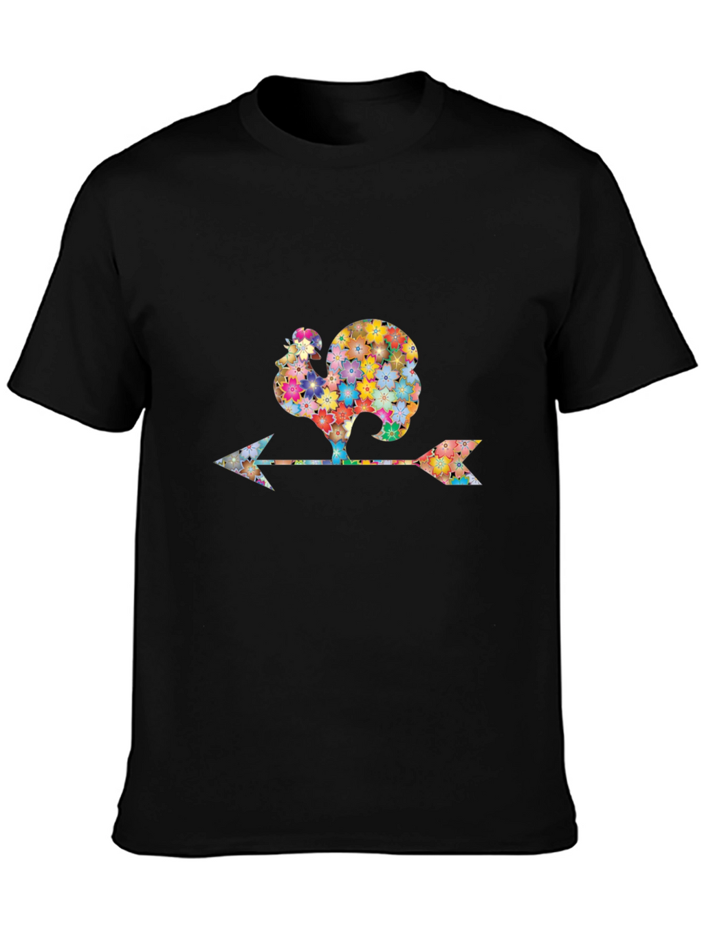 Floral Rooster Weathervane Graphic Tee