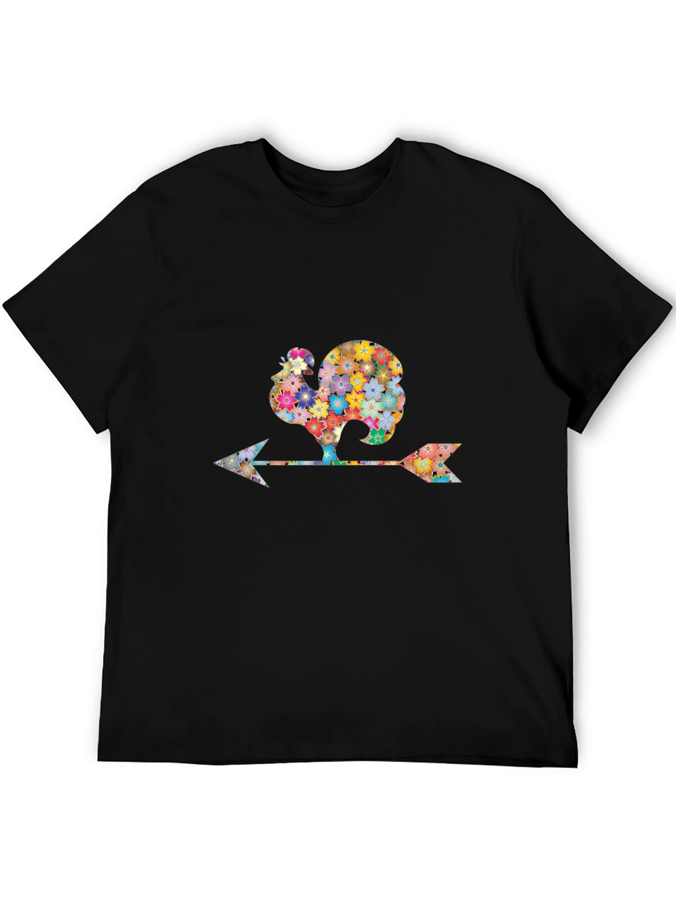 Floral Rooster Weathervane Graphic Tee