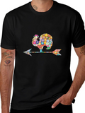 Floral Rooster Weathervane Graphic Tee