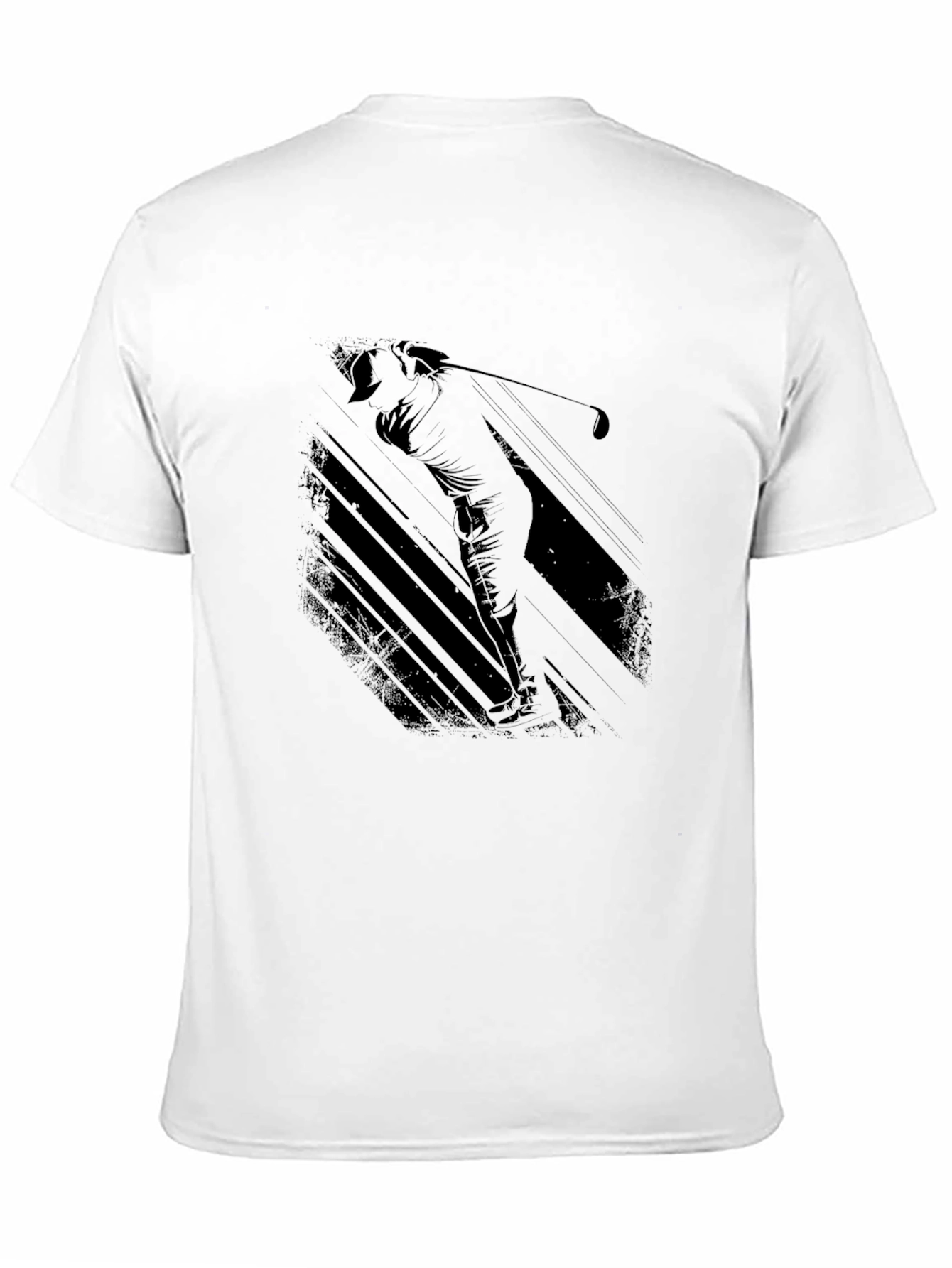 Golf Silhouette Black Graphic Tee