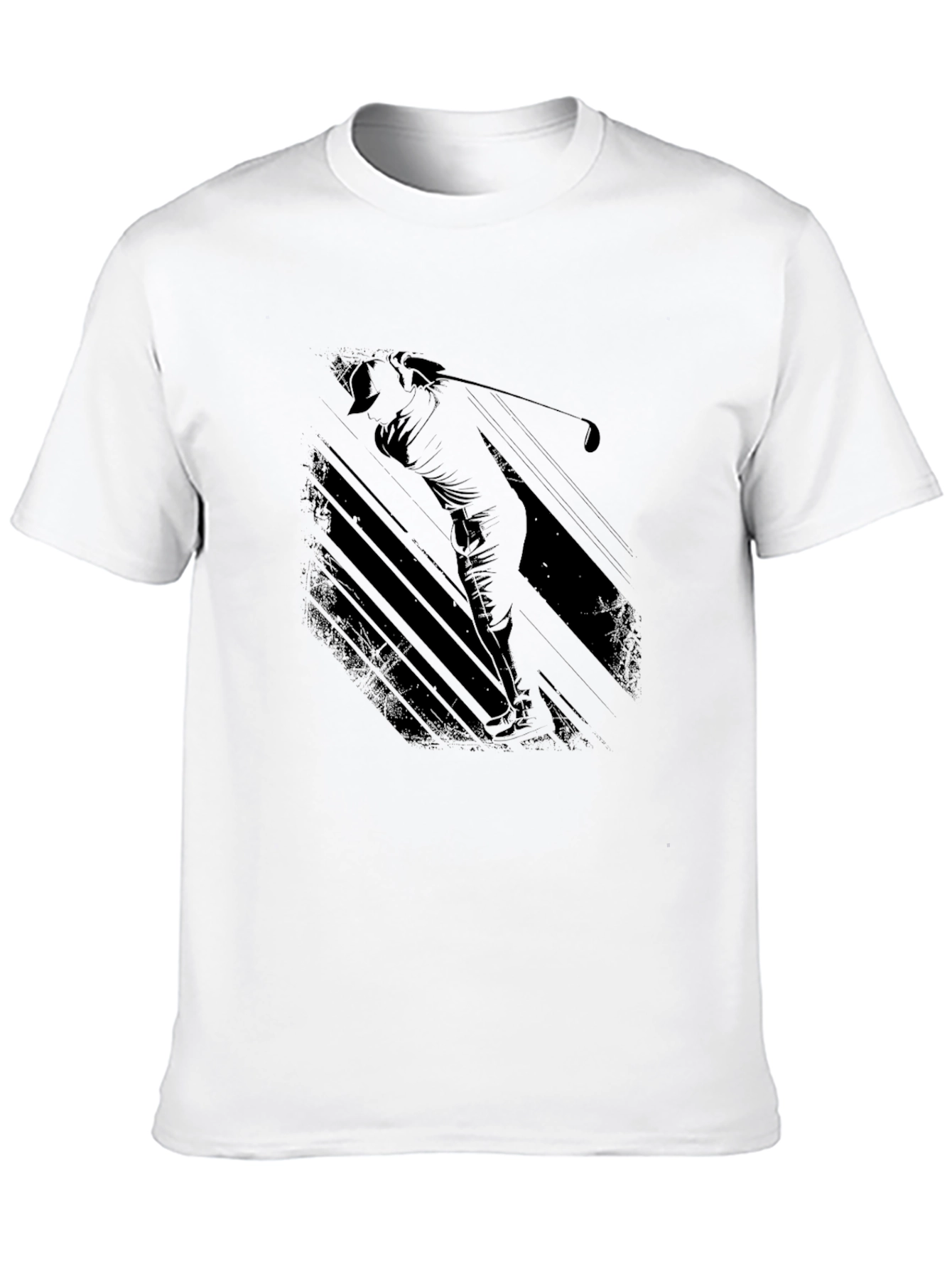 Golf Silhouette Black Graphic Tee