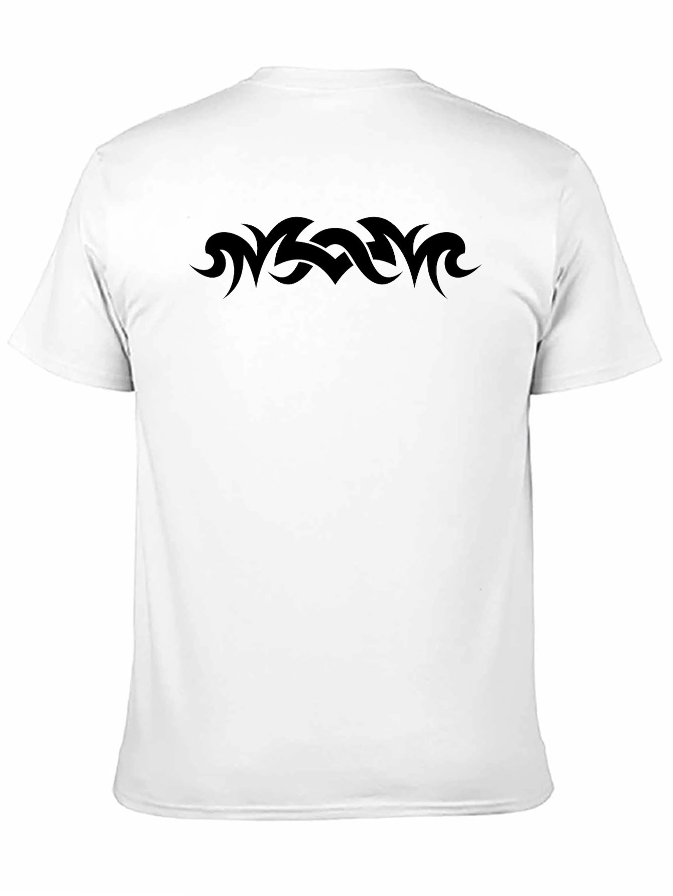 Mens Black T-Shirt with Tribal Graphic