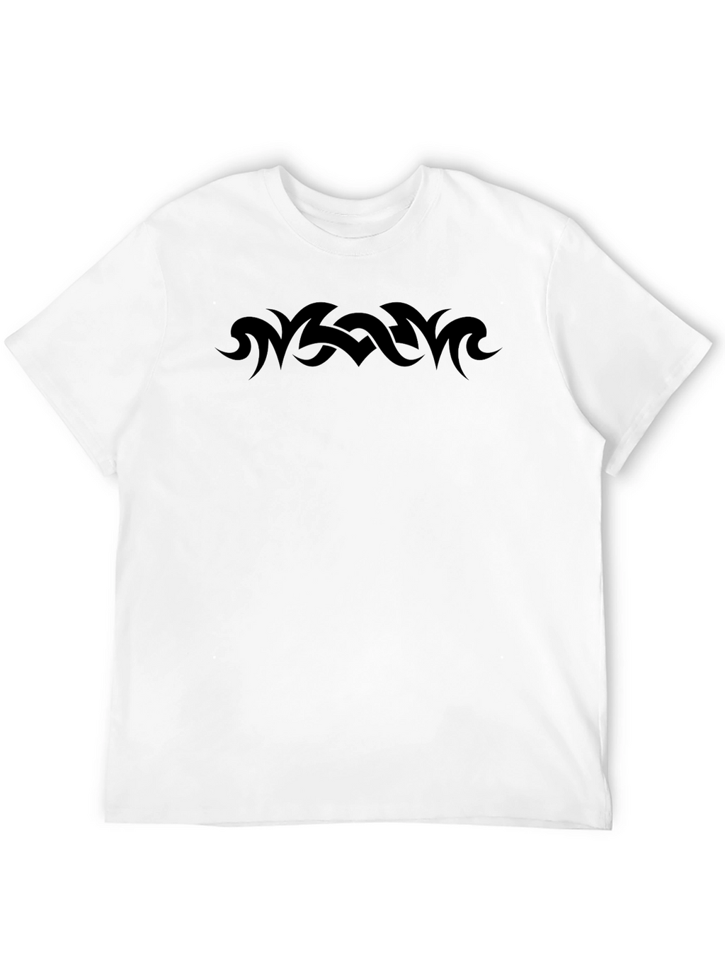 Mens Black T-Shirt with Tribal Graphic