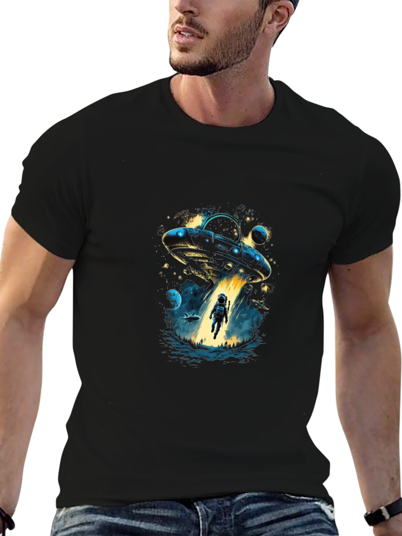 UFO Abduction T-Shirt: Space Adventure Design