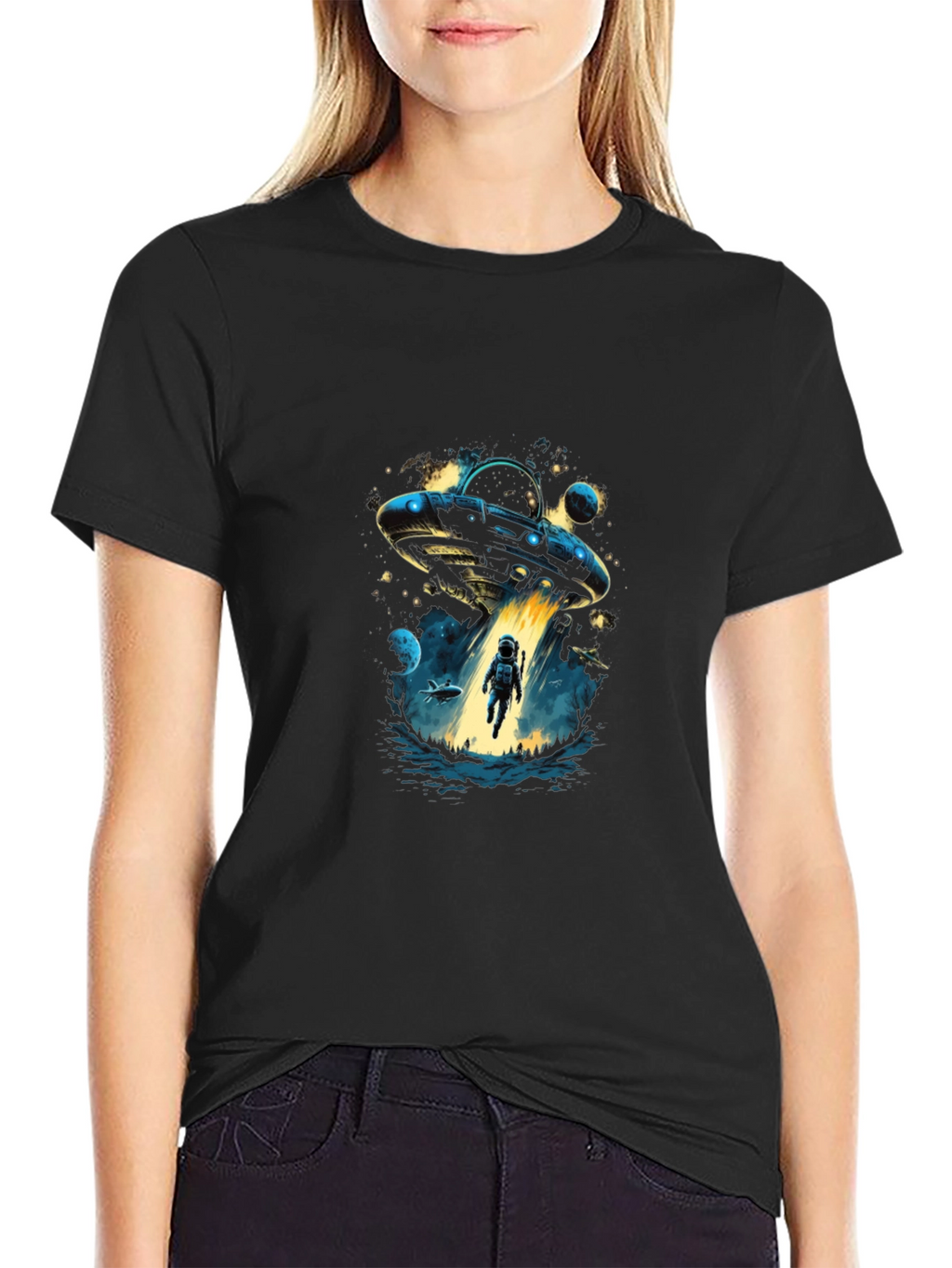 UFO Abduction T-Shirt: Space Adventure Design