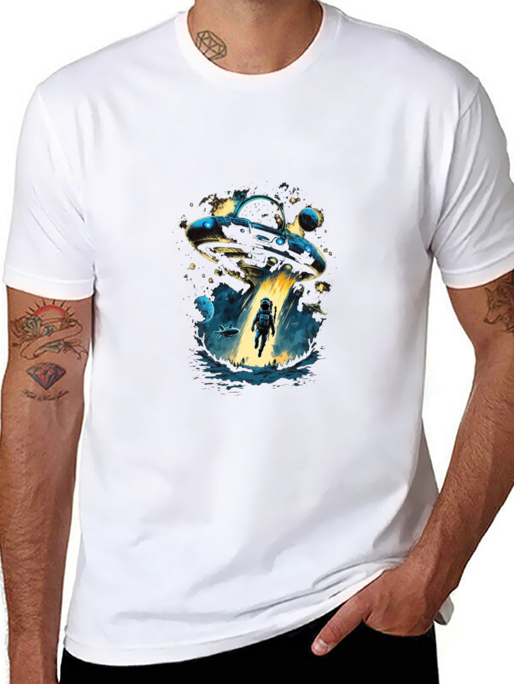 UFO Abduction T-Shirt: Space Adventure Design