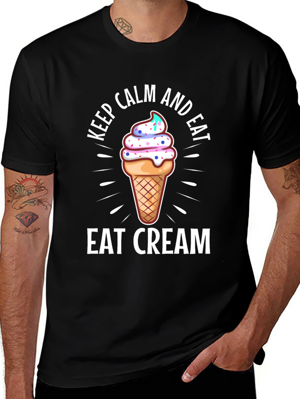 Keep Calm and Eat Cream T-Shirt