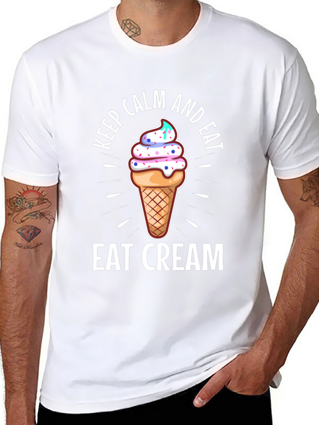 Keep Calm and Eat Cream T-Shirt