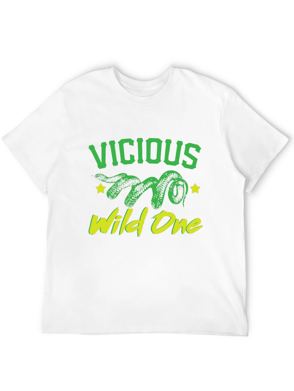 Vicious Wild One Snake Graphic T-Shirt