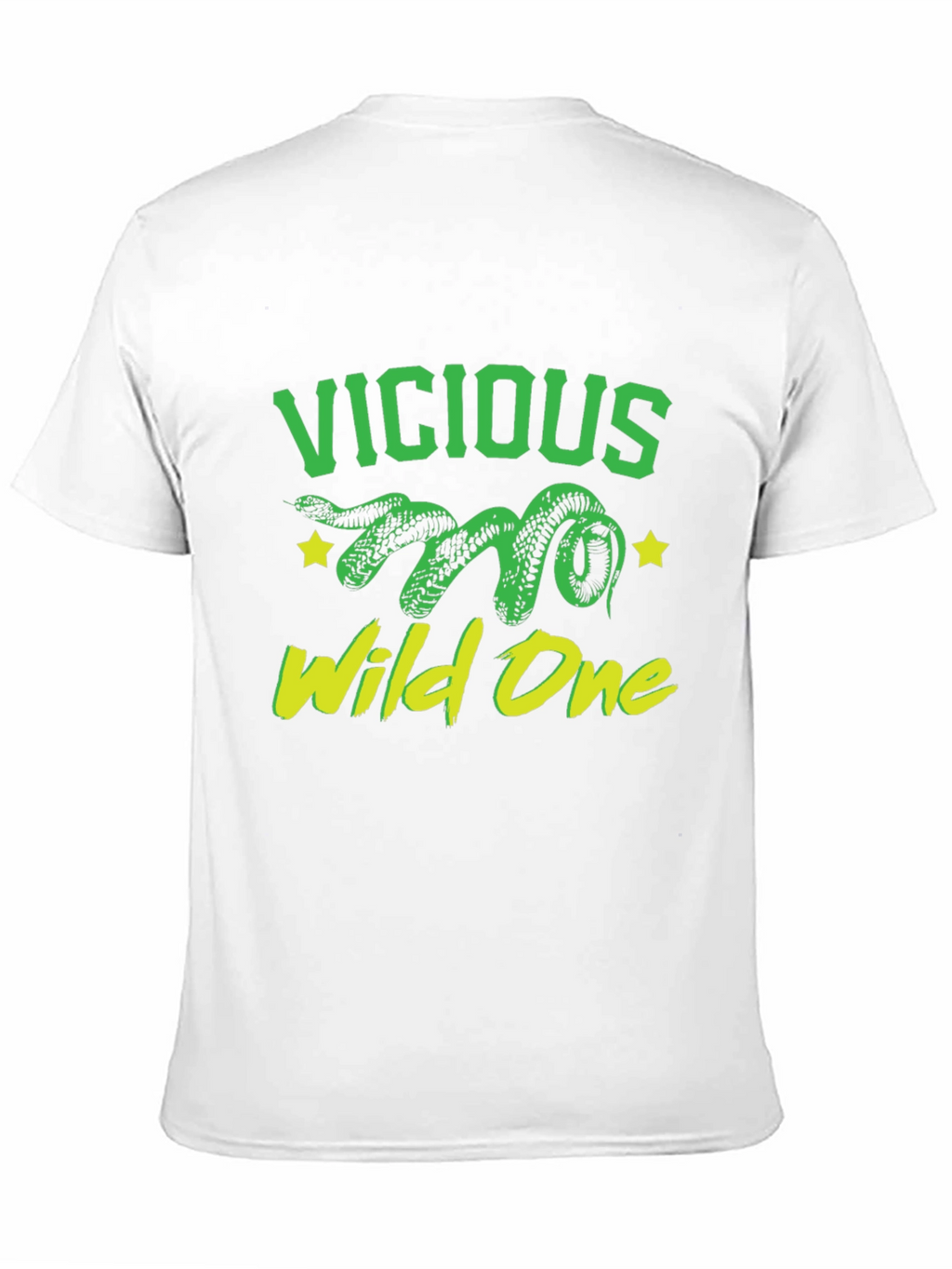 Vicious Wild One Snake Graphic T-Shirt