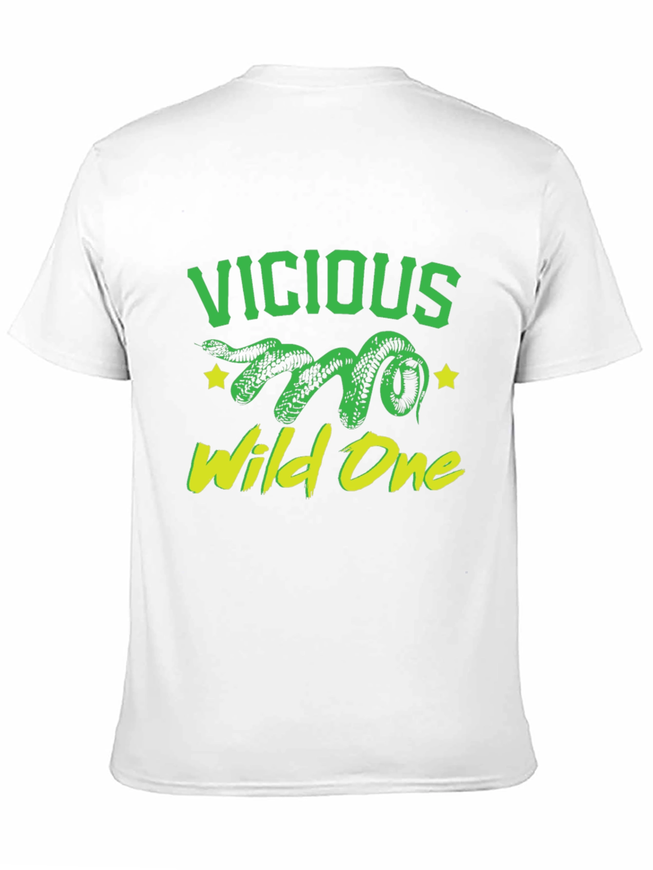 Vicious Wild One Snake Graphic T-Shirt