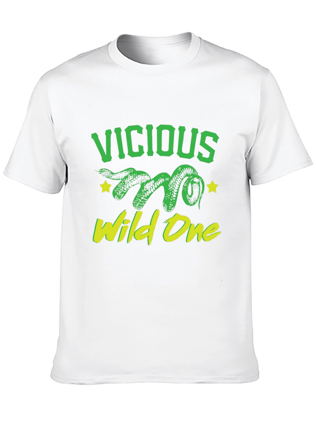 Vicious Wild One Snake Graphic T-Shirt