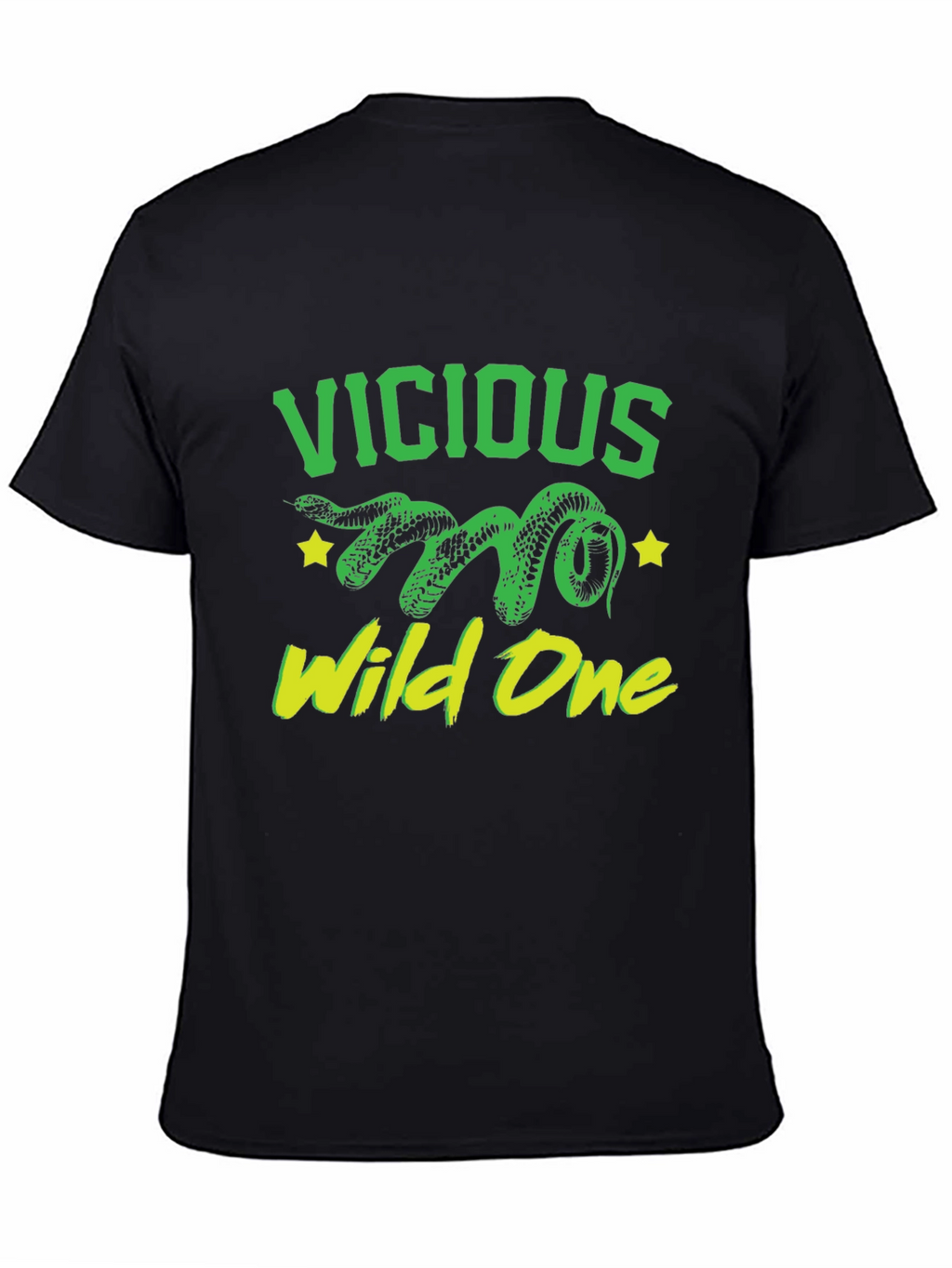 Vicious Wild One Snake Graphic T-Shirt