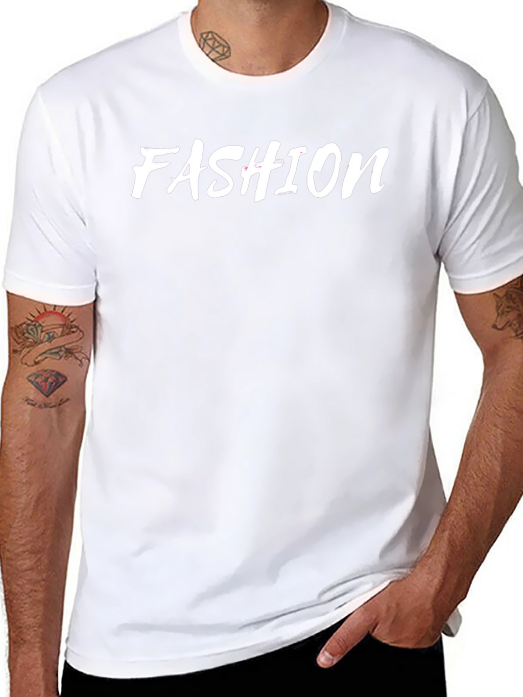 Fashion Graphic Tee - Stylish Black T-Shirt