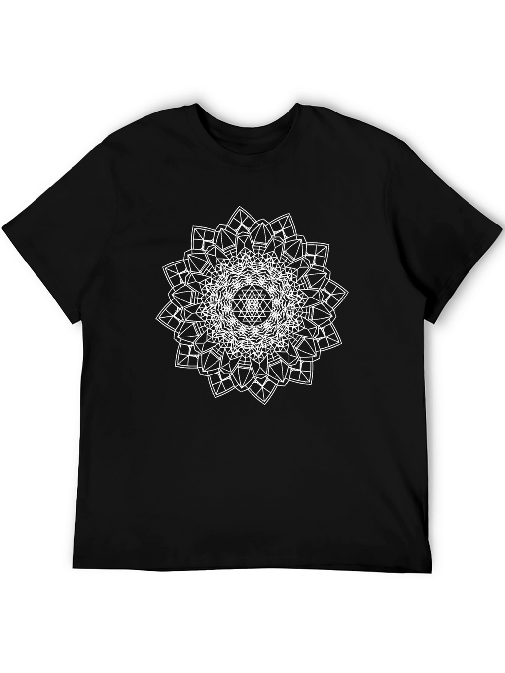 Geometric Mandala Graphic Tee - Modern Style