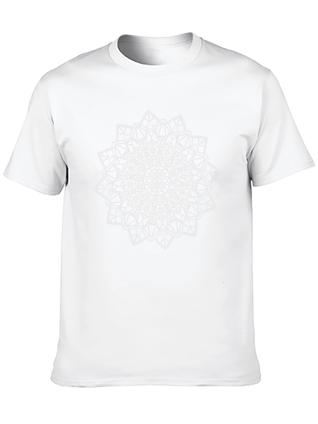 Geometric Mandala Graphic Tee - Modern Style