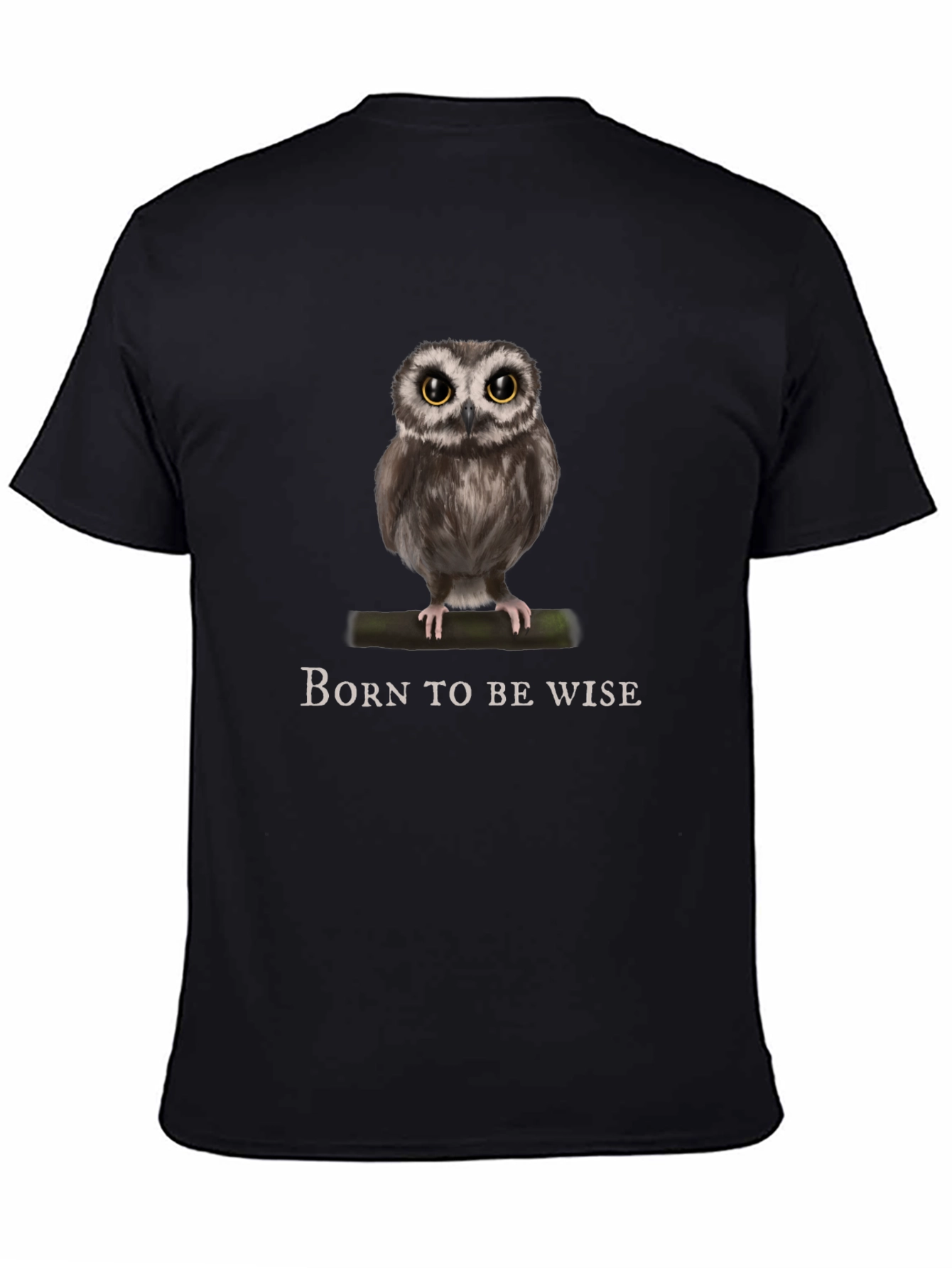 Wise Owl Graphic T-Shirt - Born to Be Wise