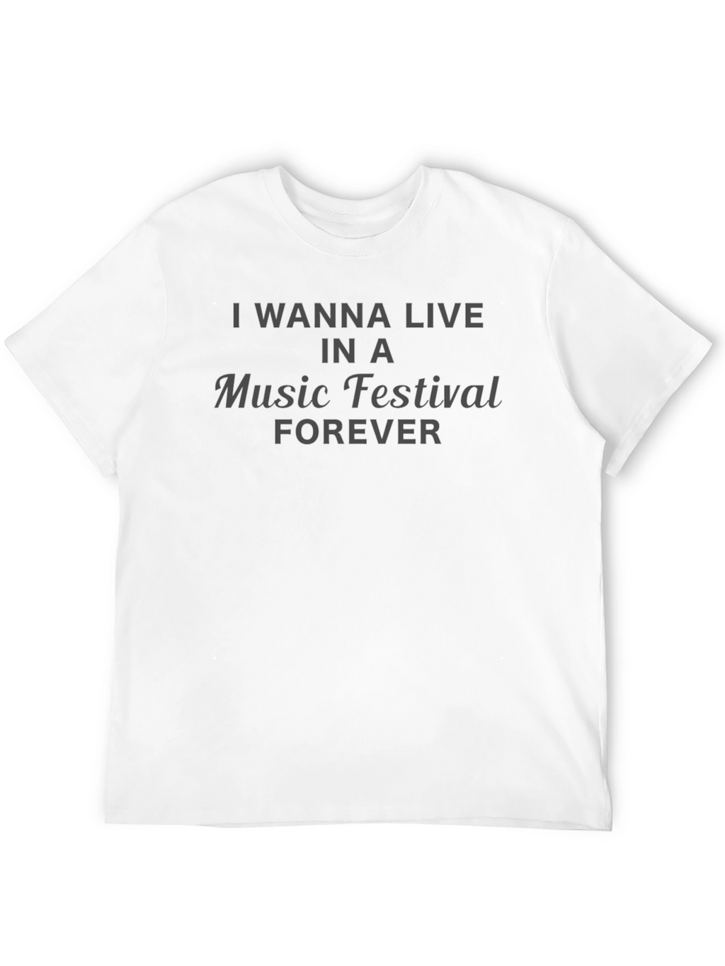 Music Festival Forever Black T-Shirt