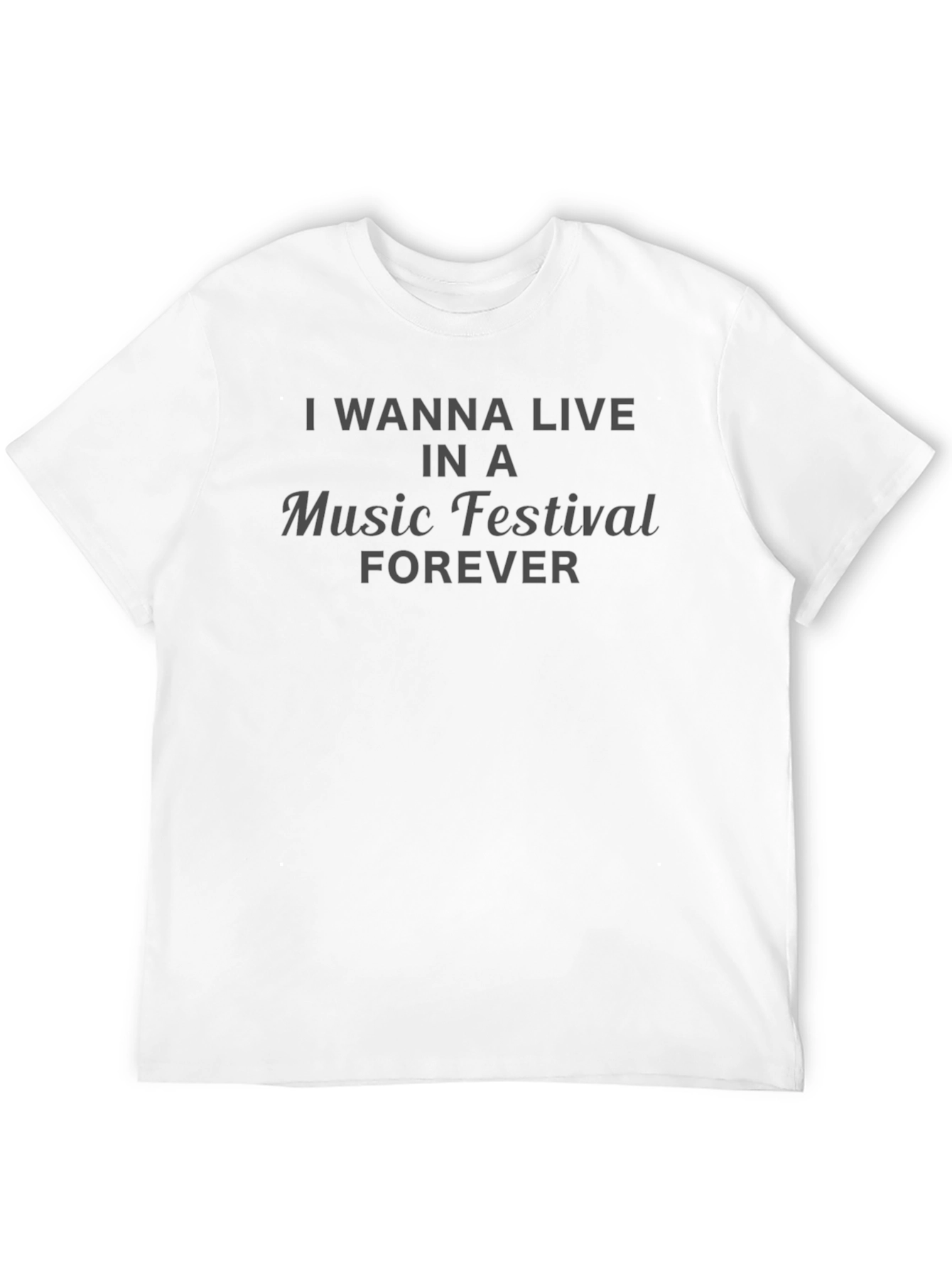 Music Festival Forever Black T-Shirt