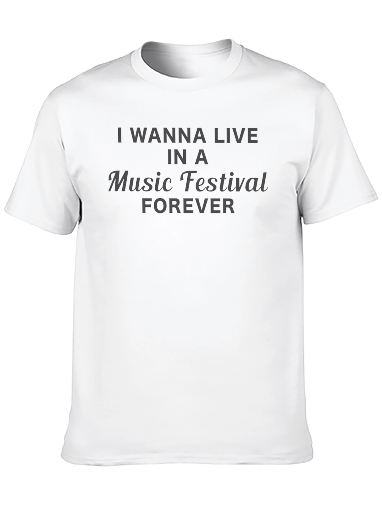 Music Festival Forever Black T-Shirt