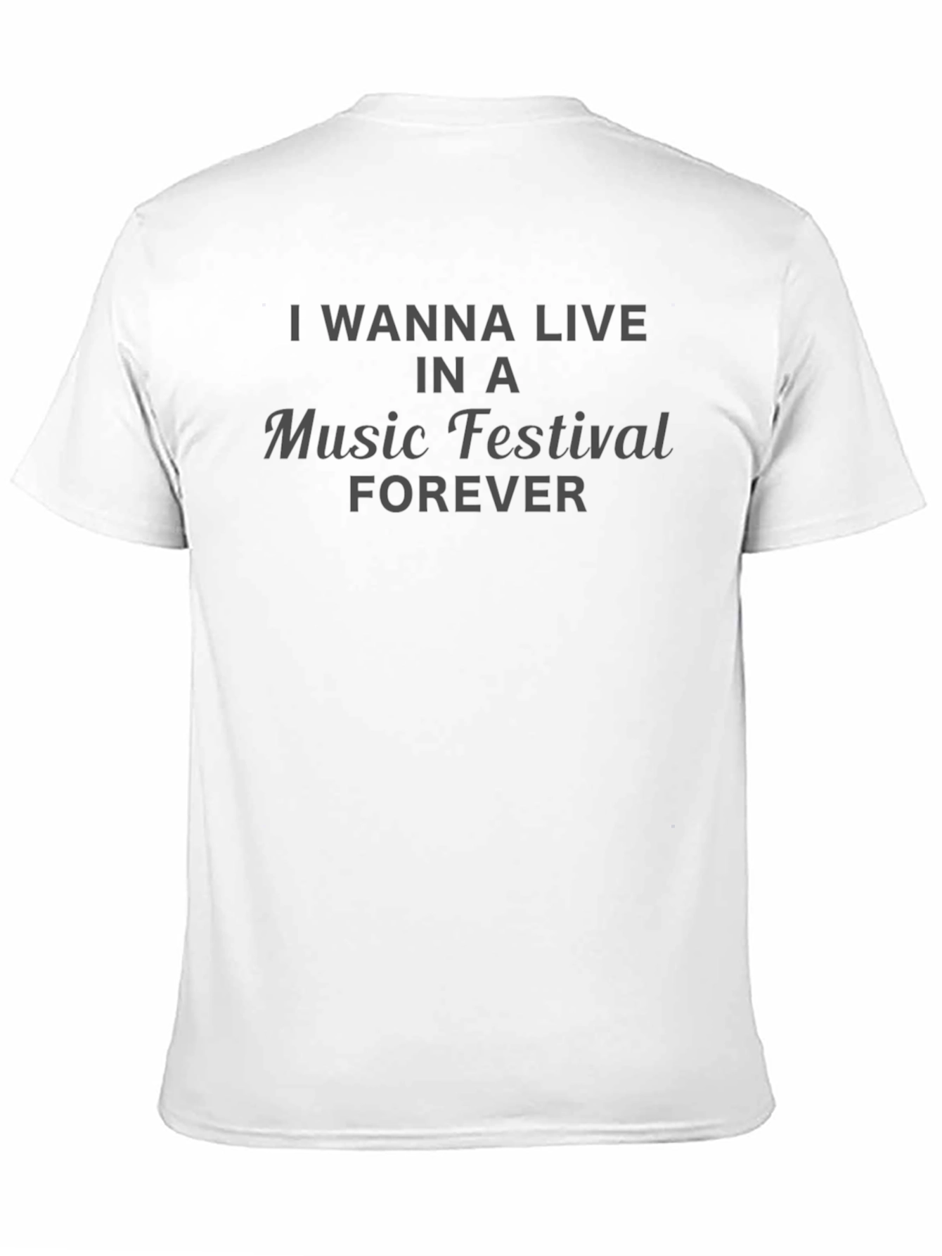 Music Festival Forever Black T-Shirt