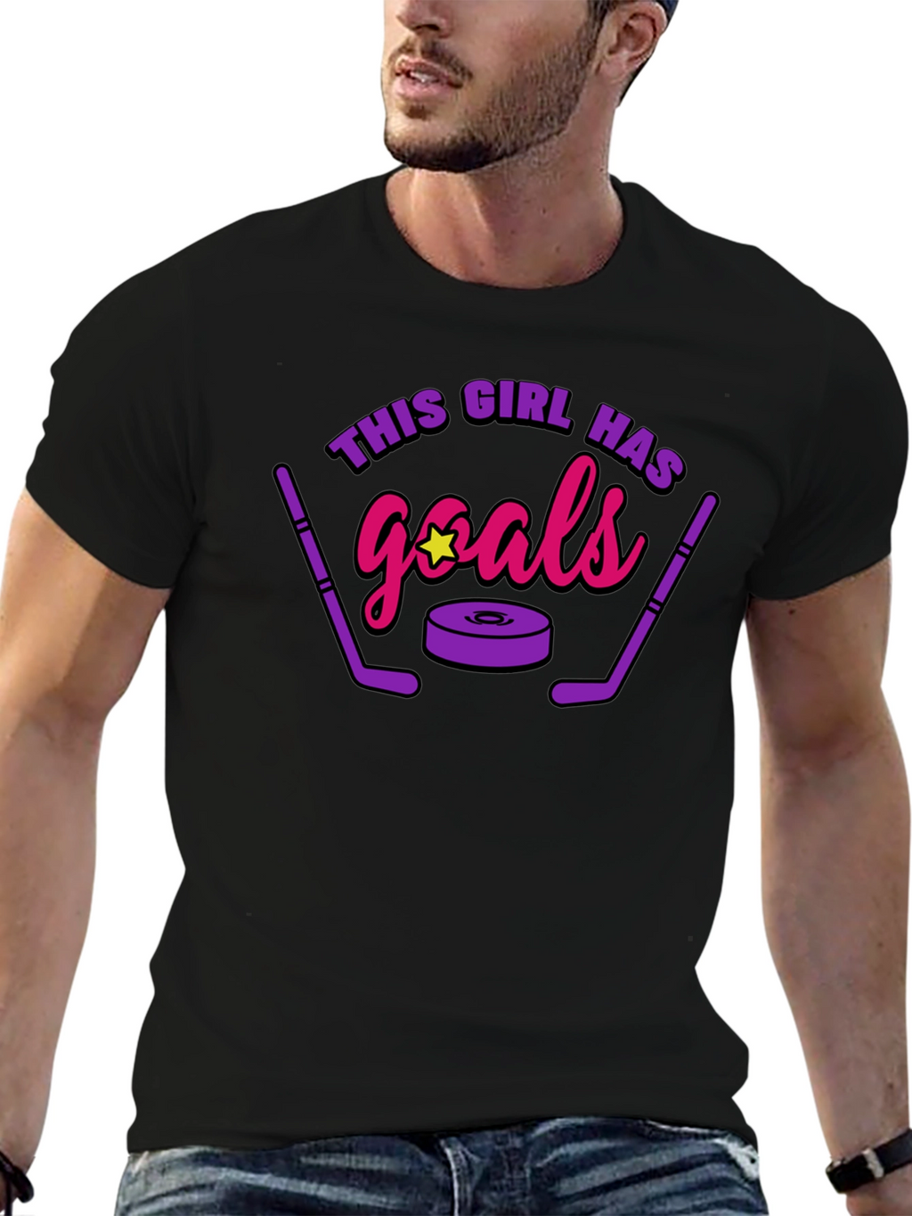 This Girl Has Goals Hockey T-Shirt