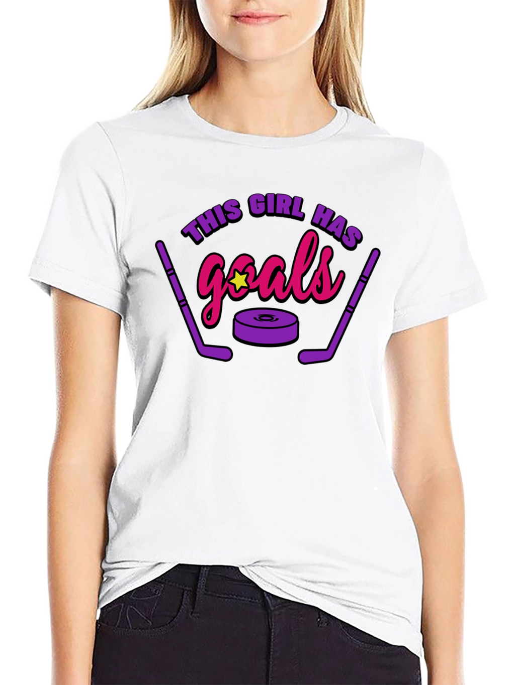 This Girl Has Goals Hockey T-Shirt