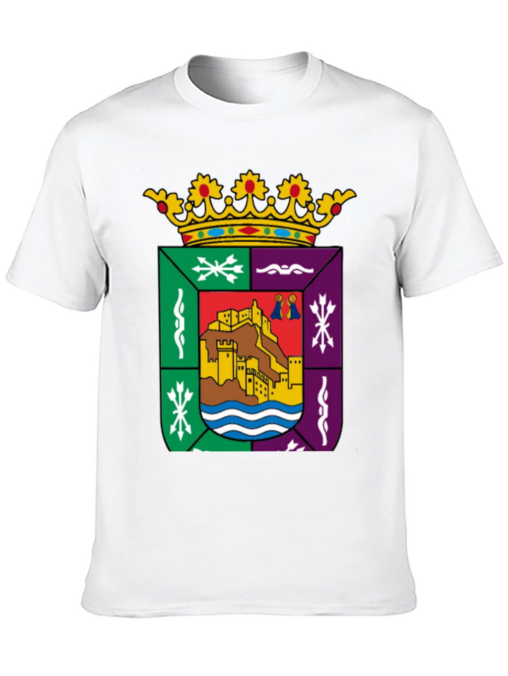 Cáceres Spain Coat of Arms Black T-Shirt