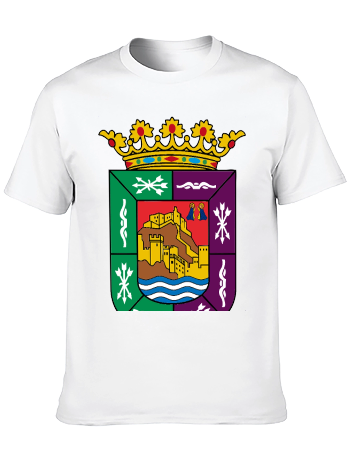 Cáceres Spain Coat of Arms Black T-Shirt