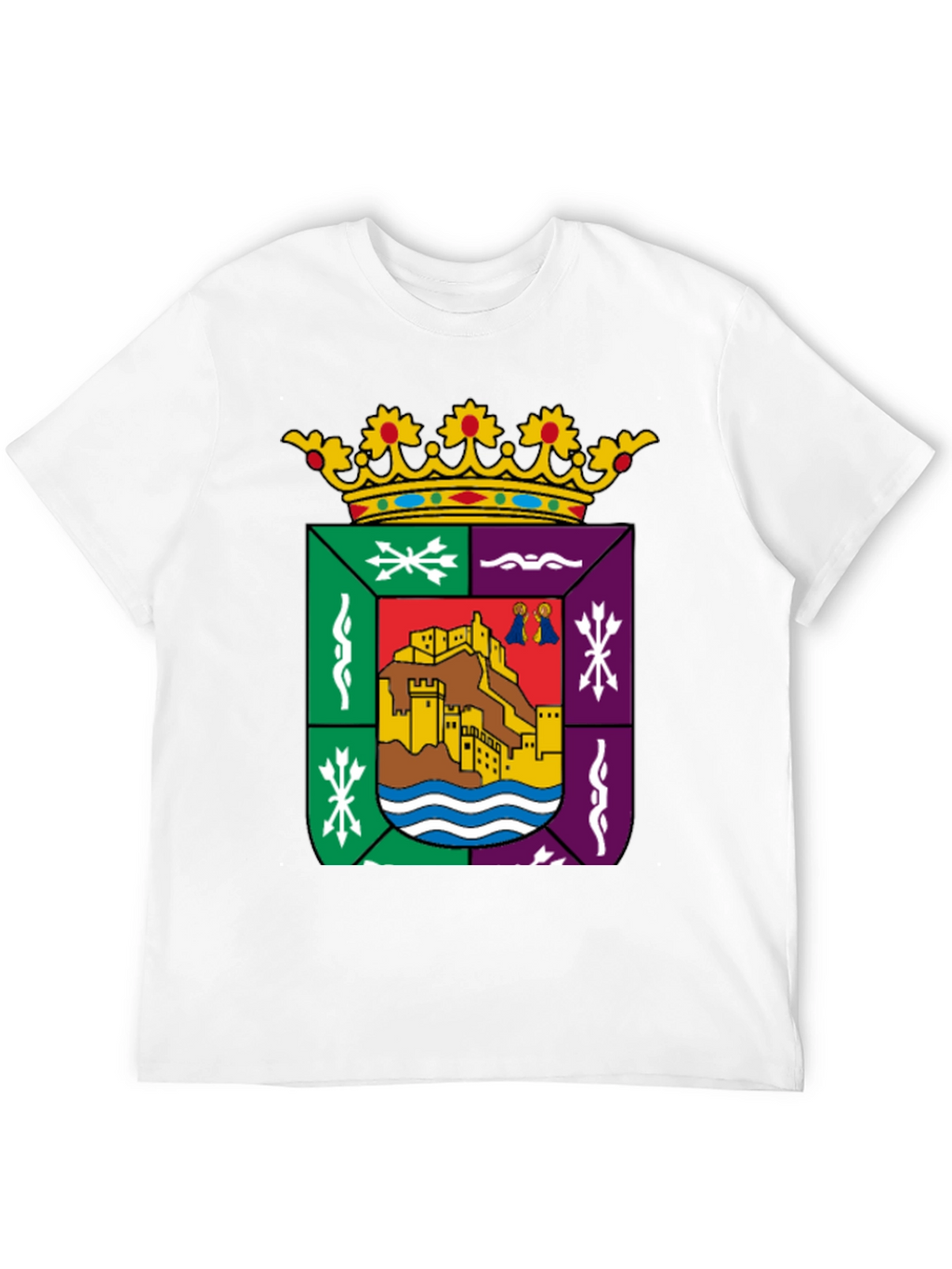 Cáceres Spain Coat of Arms Black T-Shirt