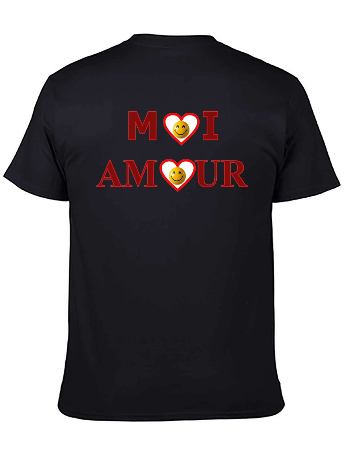 Moi Amour Graphic T-Shirt - Black