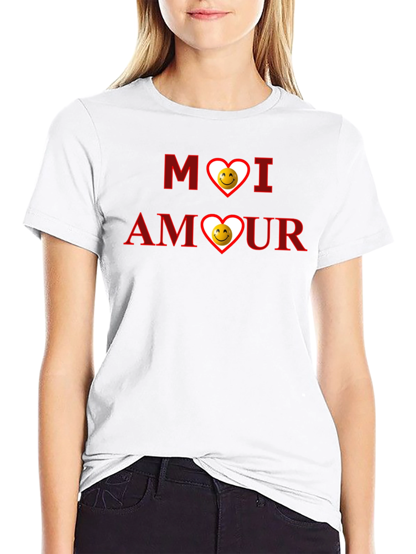 Moi Amour Graphic T-Shirt - Black