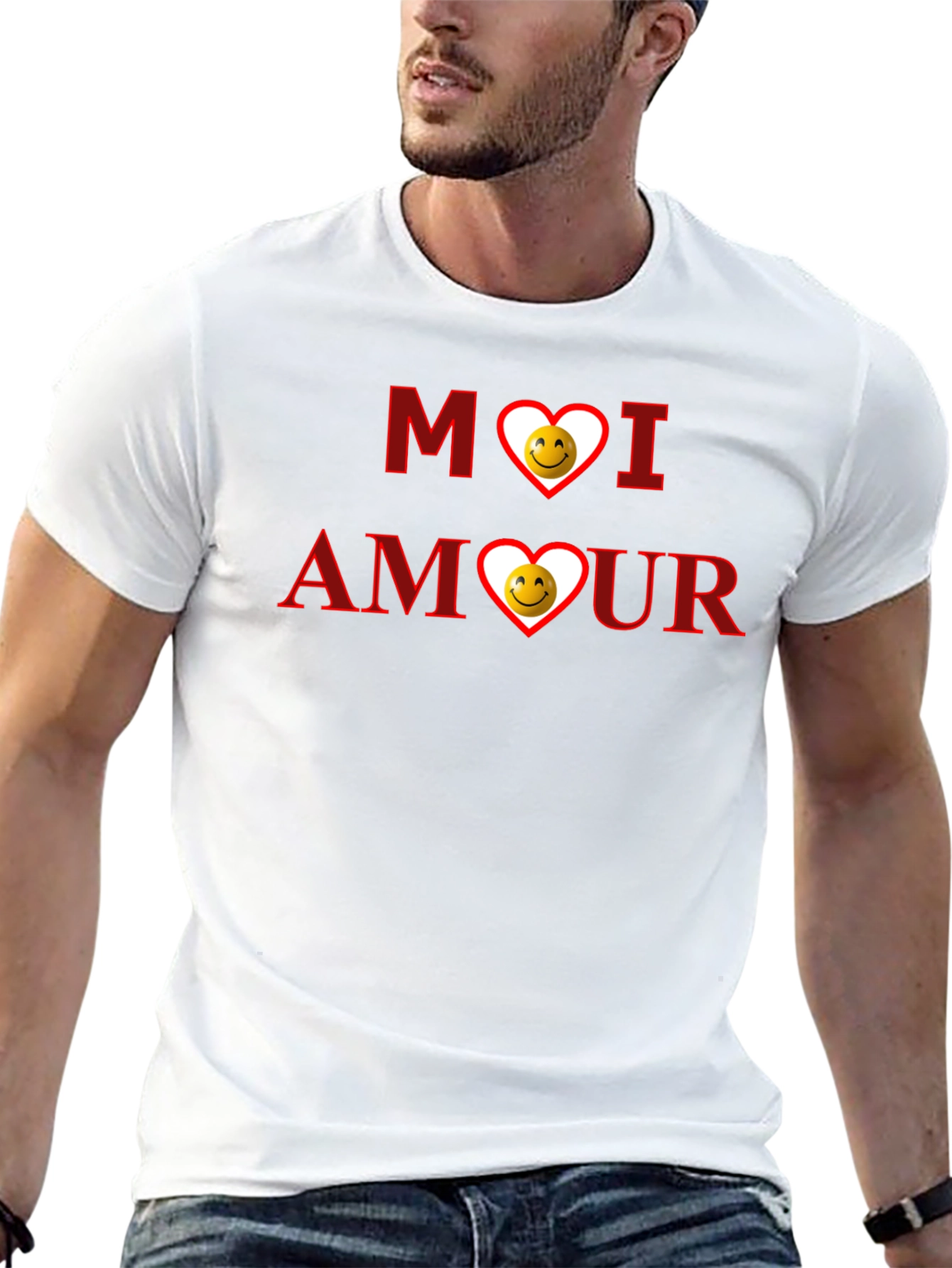 Moi Amour Graphic T-Shirt - Black