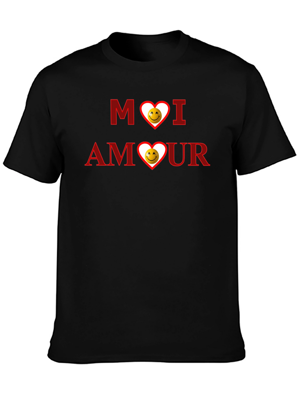 Moi Amour Graphic T-Shirt - Black