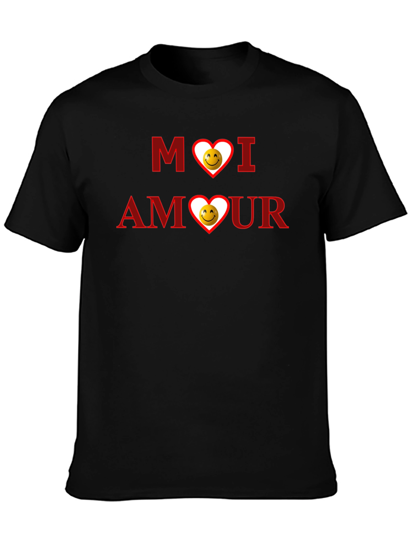 Moi Amour Graphic T-Shirt - Black