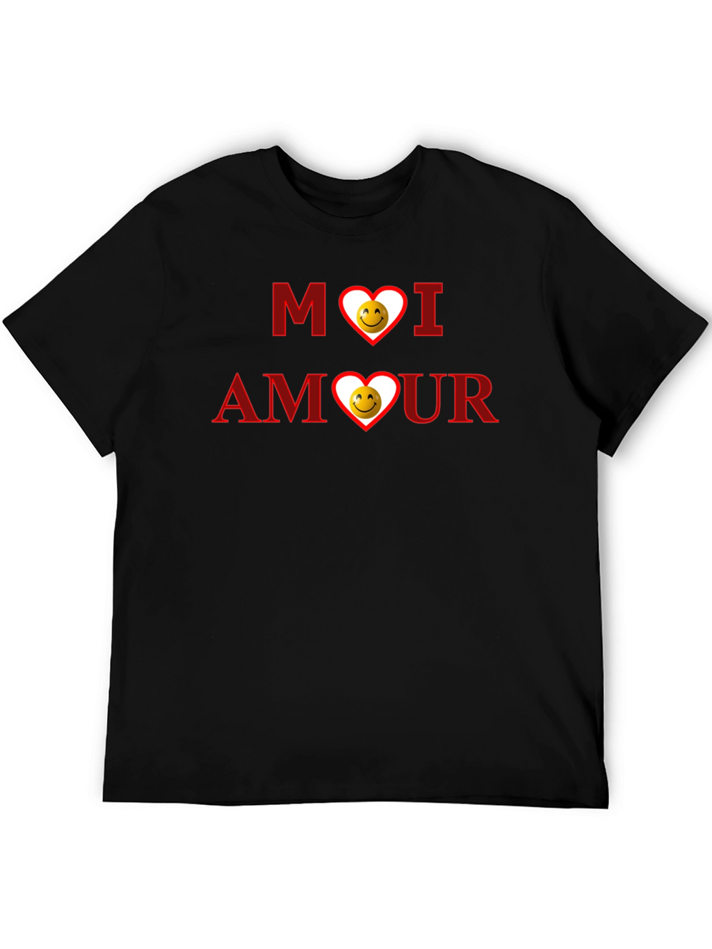Moi Amour Graphic T-Shirt - Black